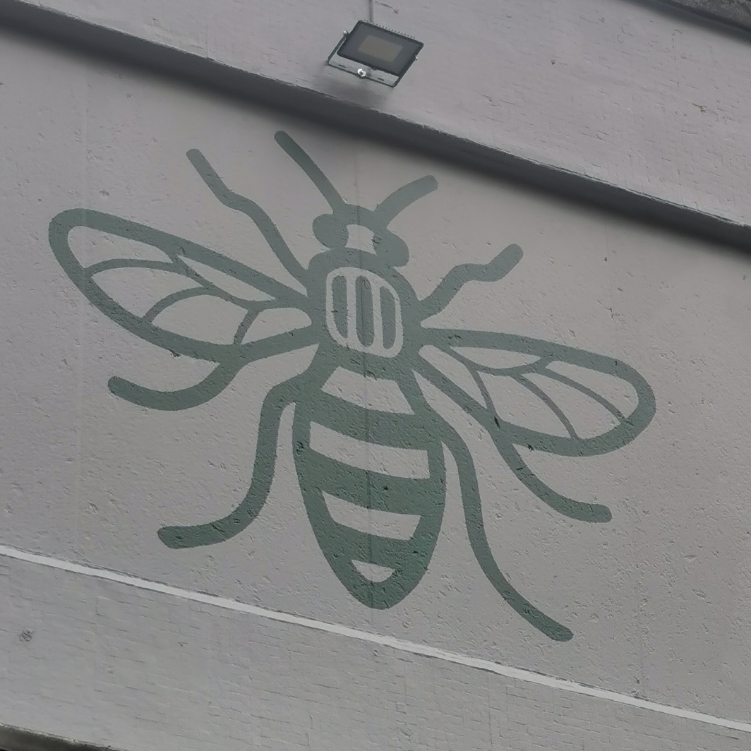 Manchester bee at The Garratt, Princess Street