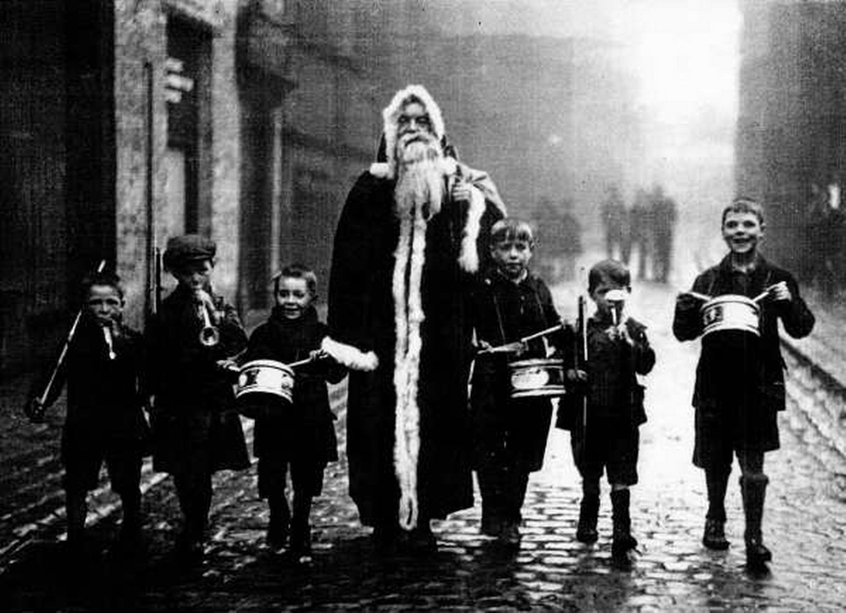 Father Christmas visits Wood Street Mission